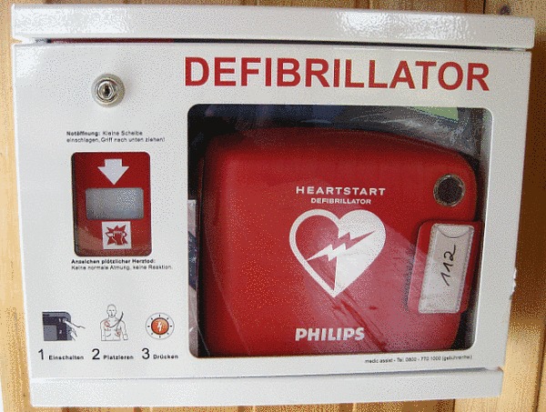 Defibrillator, Quelle: www.golfclub-am-meer.de