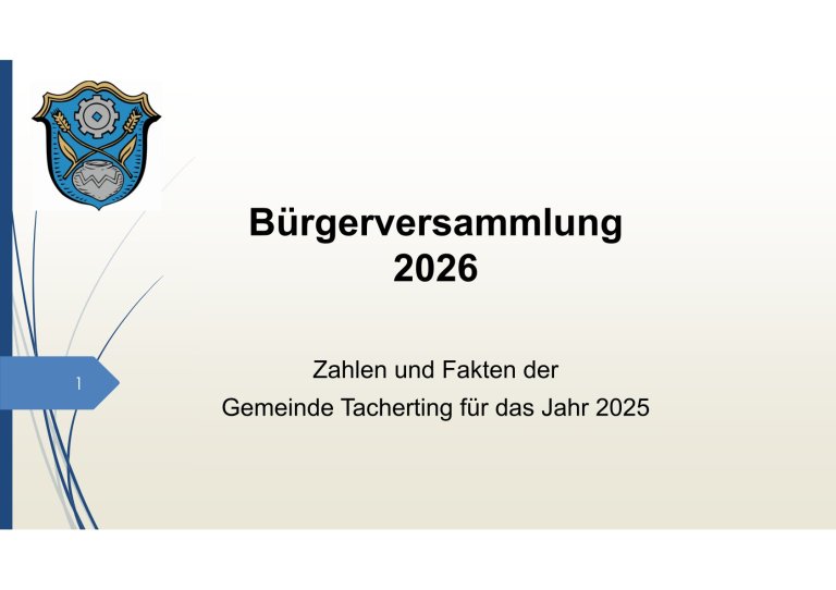 Auszug aus der Präsentation zur Bürgerversammlung 202
