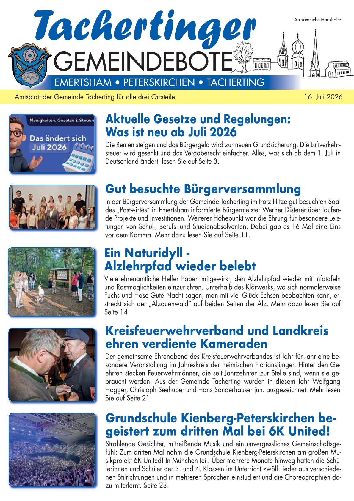 Gemeindebote Juli 2026