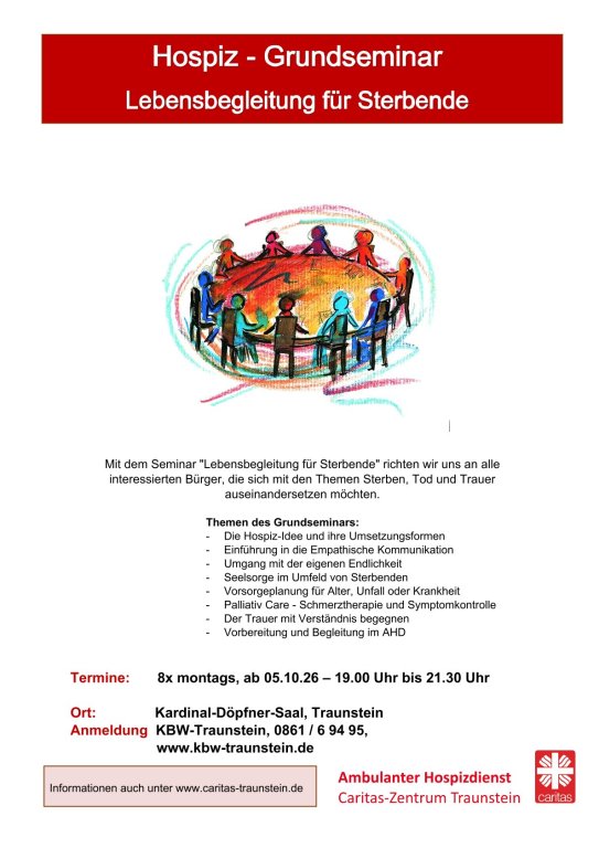 Grundseminar Hospiz Herbst 2026 Caritas