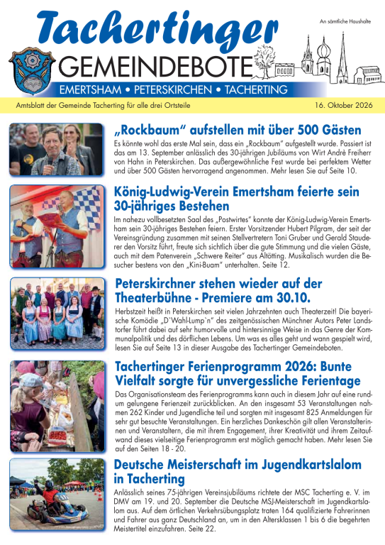Gemeindebote Oktober 2026
